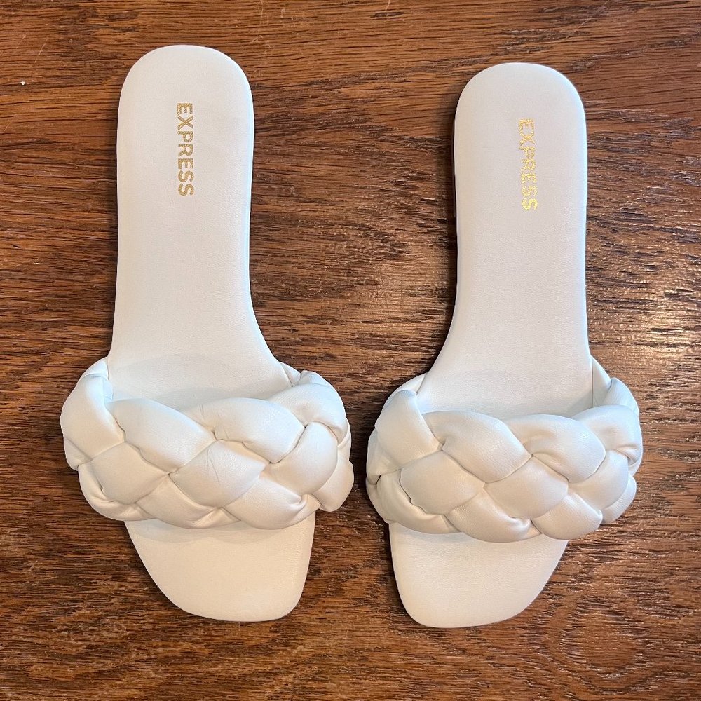 Express Braided One Band Sandals Size 6